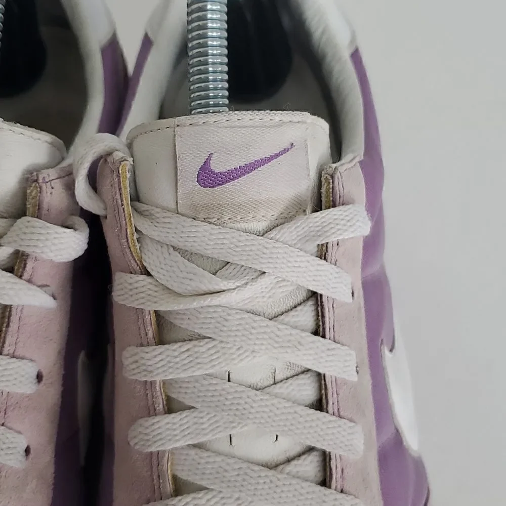 Nike Vintage Classic Sprint Sister Track Shoe Purple White Leather Size 10.5